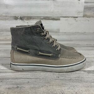Sperry Womens Top Sider Bahama Chukka Boat Shoe High Top Lace Up Gray 6M‎